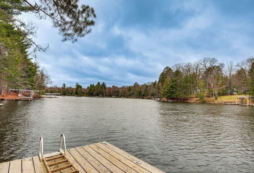 Waterfront Eagle River Lake Home W/ Boat Dock