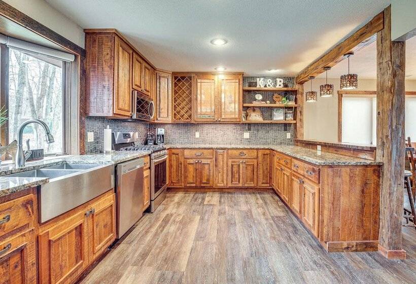 Waterfront Eagle River Lake Home W/ Boat Dock