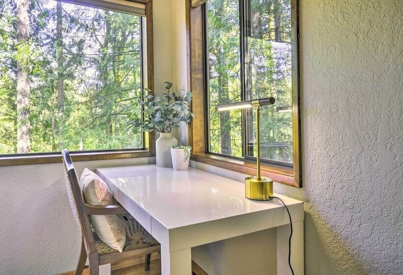 Cozy Sandy Retreat W/ Hot Tub & Forest Views!