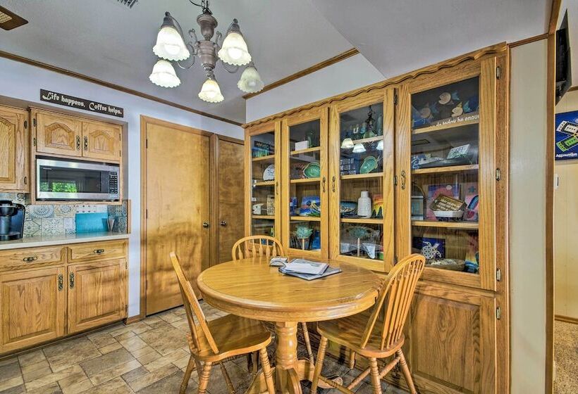 Boat Dock + Slides: Lakefront Gravois Mills Home