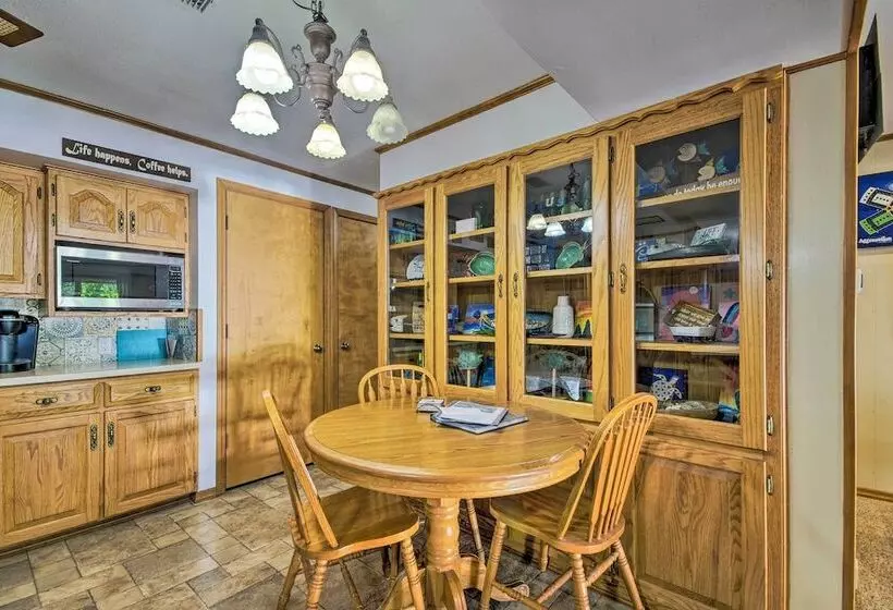 Boat Dock + Slides: Lakefront Gravois Mills Home