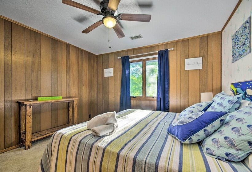 Boat Dock + Slides: Lakefront Gravois Mills Home