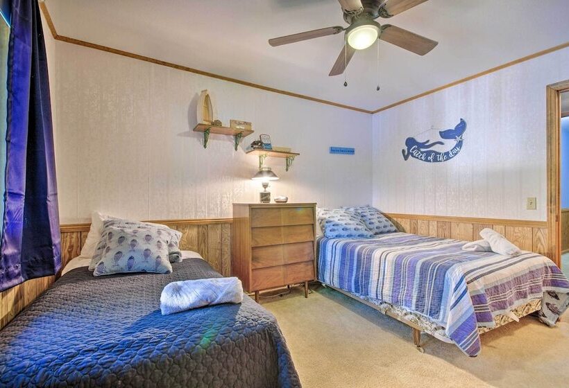 Boat Dock + Slides: Lakefront Gravois Mills Home