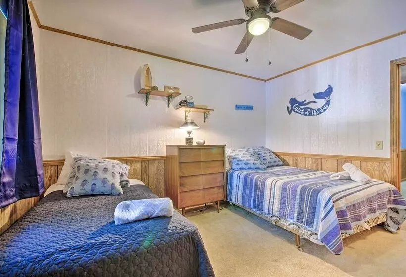 Boat Dock + Slides: Lakefront Gravois Mills Home