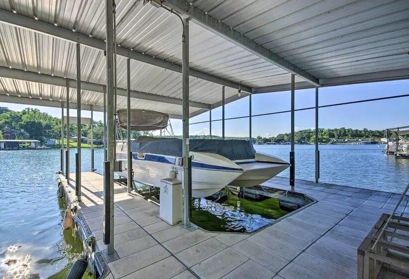 Boat Dock + Slides: Lakefront Gravois Mills Home