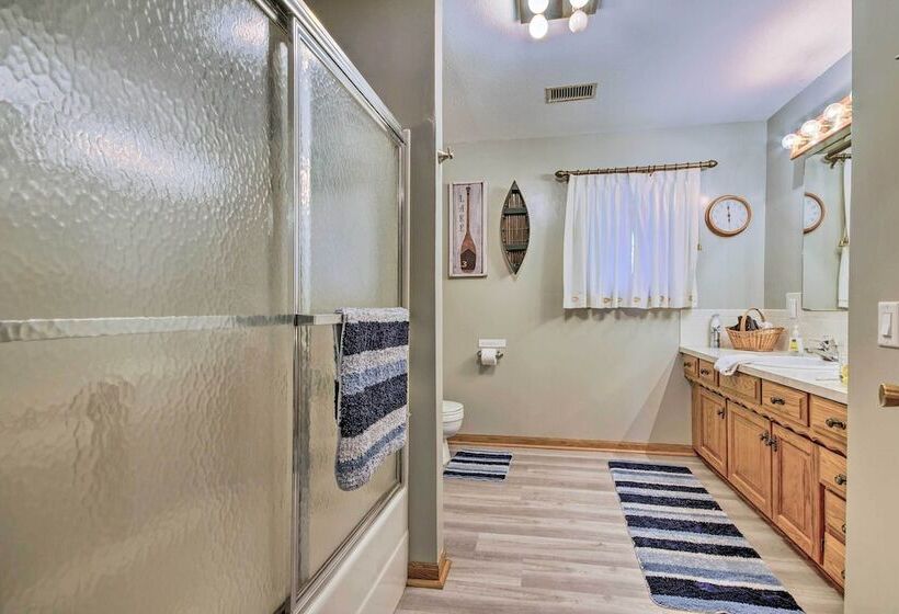 Boat Dock + Slides: Lakefront Gravois Mills Home