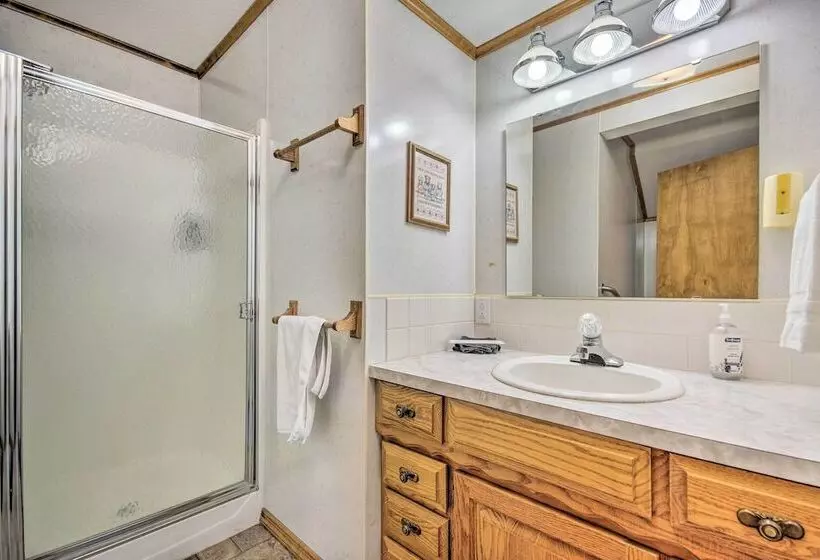 Boat Dock + Slides: Lakefront Gravois Mills Home