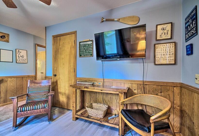 Boat Dock + Slides: Lakefront Gravois Mills Home