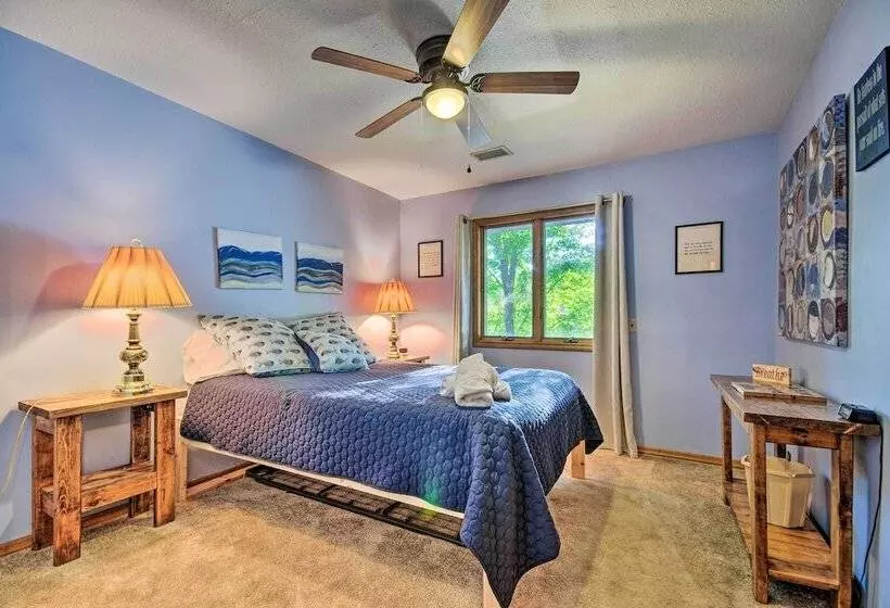 Boat Dock + Slides: Lakefront Gravois Mills Home