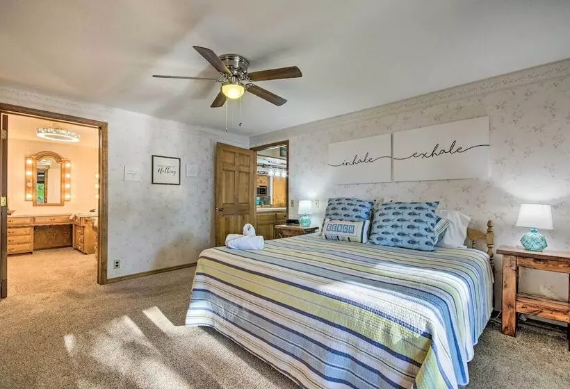 Boat Dock + Slides: Lakefront Gravois Mills Home