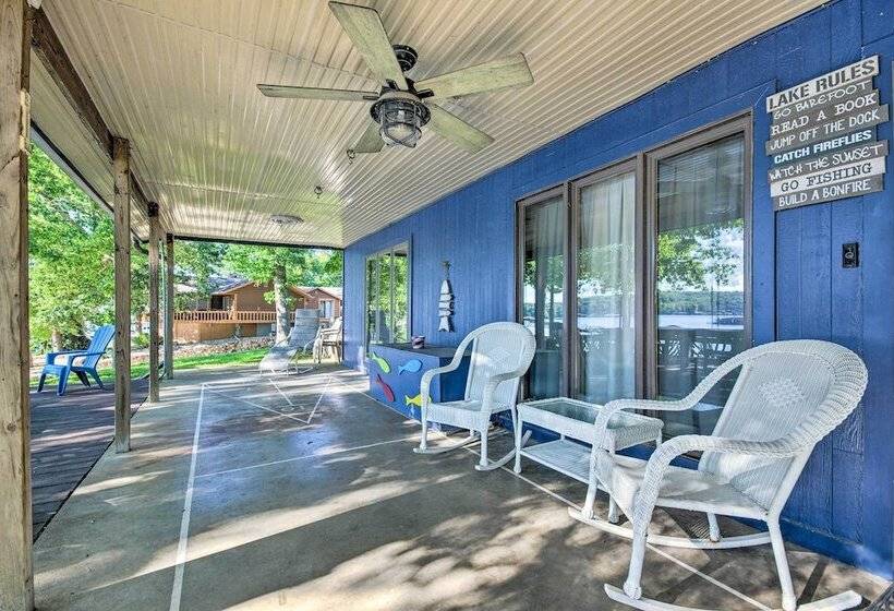 Boat Dock + Slides: Lakefront Gravois Mills Home