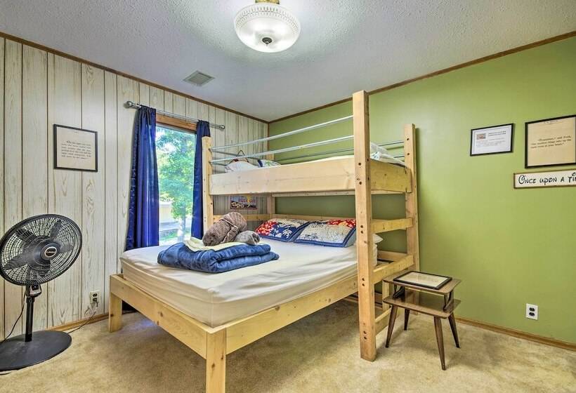 Boat Dock + Slides: Lakefront Gravois Mills Home