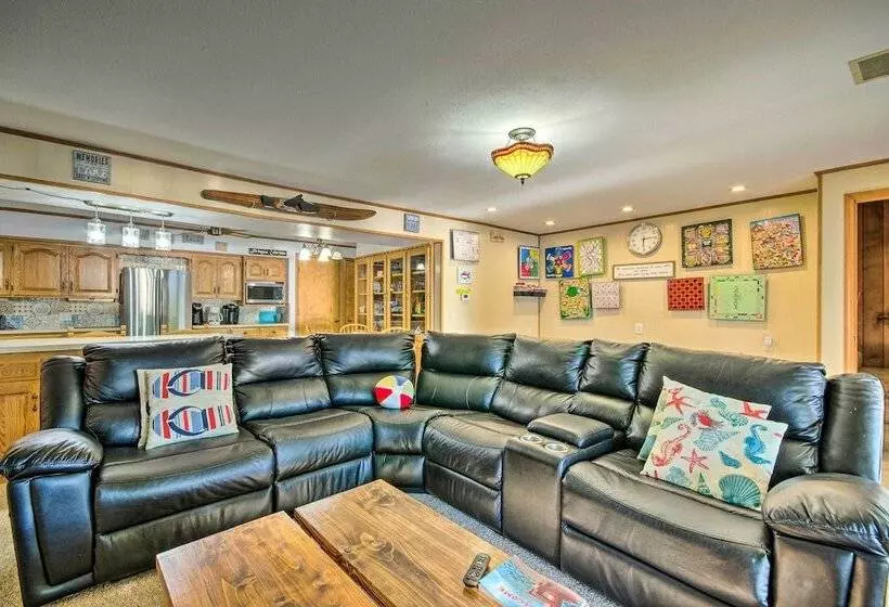 Boat Dock + Slides: Lakefront Gravois Mills Home