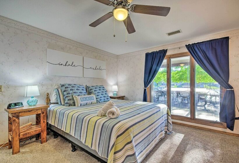 Boat Dock + Slides: Lakefront Gravois Mills Home