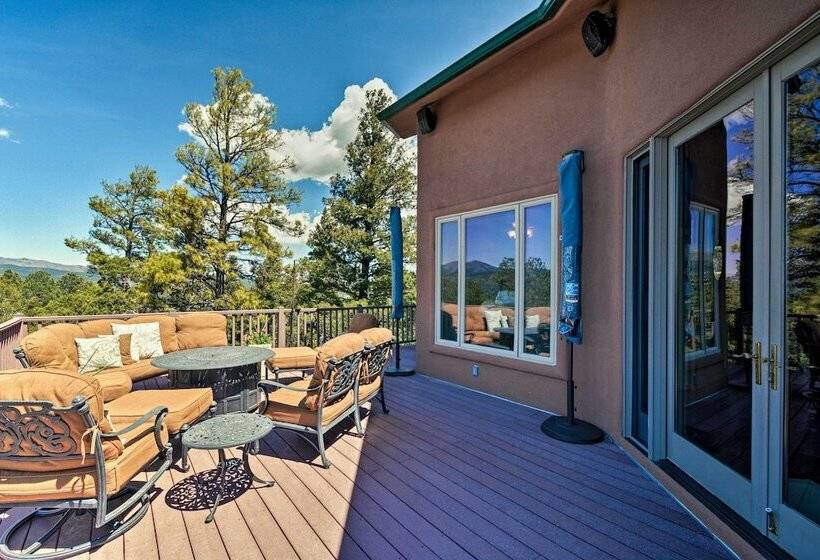 Large Ruidoso Home W/ Stunning Views & Hot Tub!