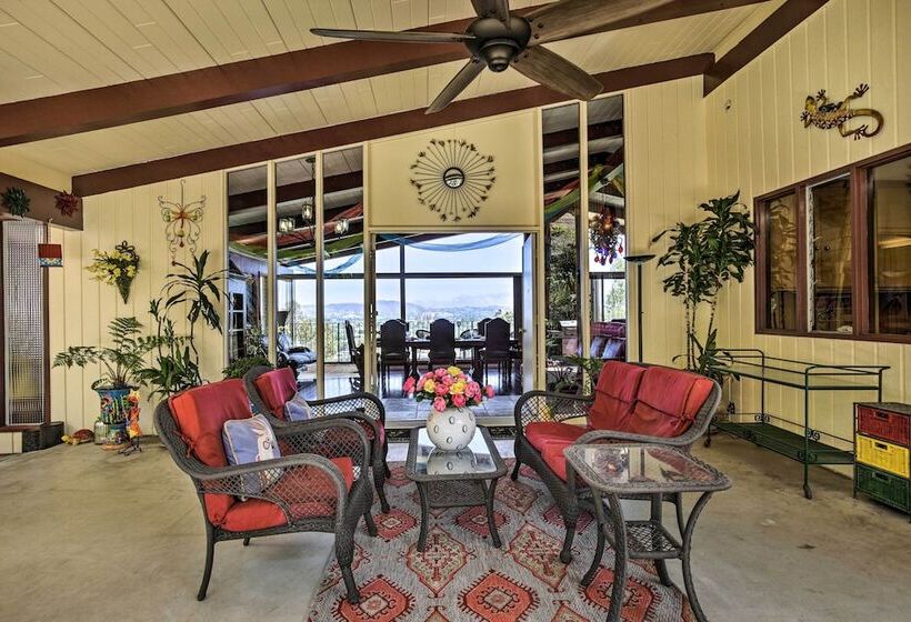 Colorful El Cajon Gem: Deck, Garden & Valley Views