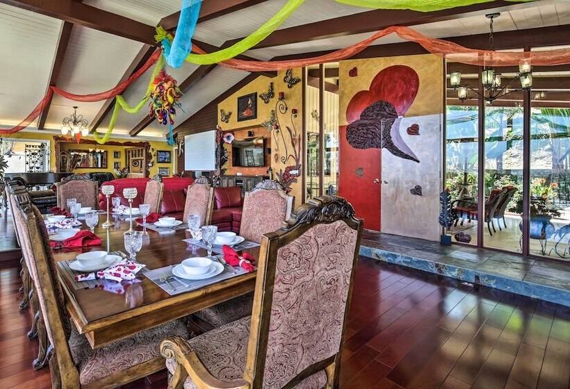 Colorful El Cajon Gem: Deck, Garden & Valley Views