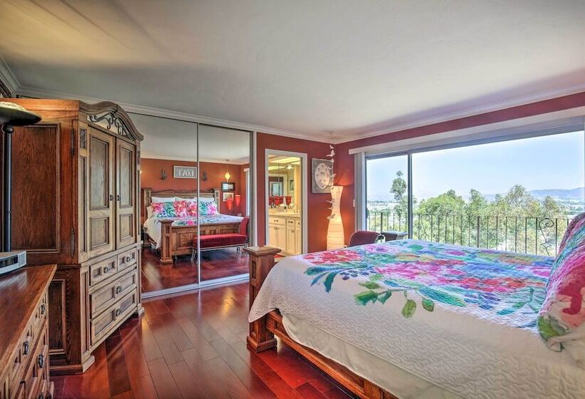 Colorful El Cajon Gem: Deck, Garden & Valley Views