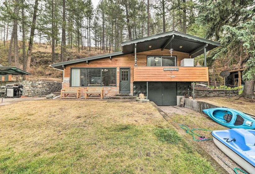 Flathead Lake Waterfront Cabin W/ Dock & Kayaks