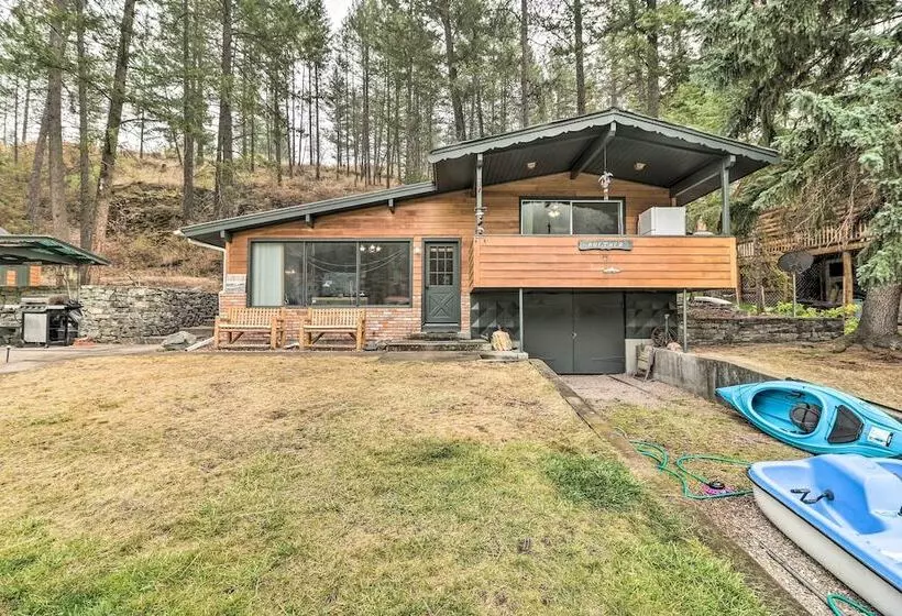 Flathead Lake Waterfront Cabin W/ Dock & Kayaks