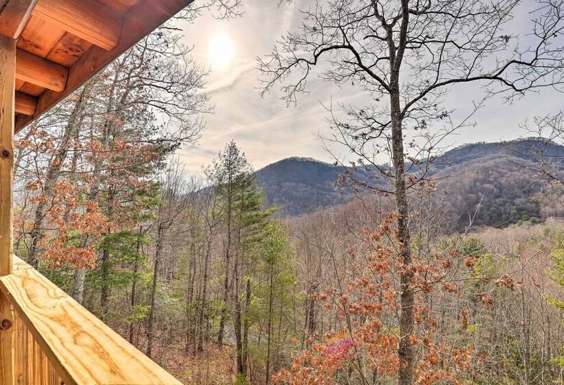 Rustic Cabin W/ Mountain Views & Private Deck!