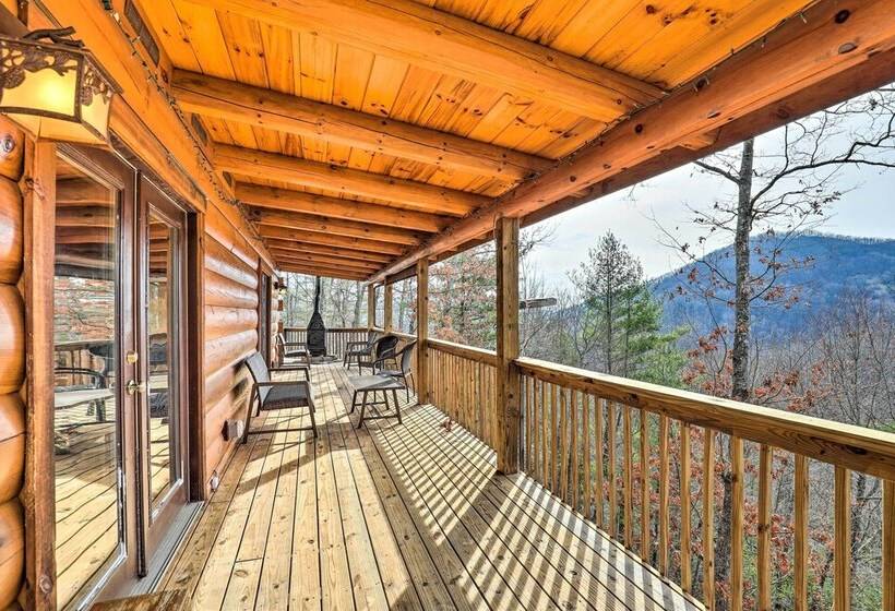 Rustic Cabin W/ Mountain Views & Private Deck!