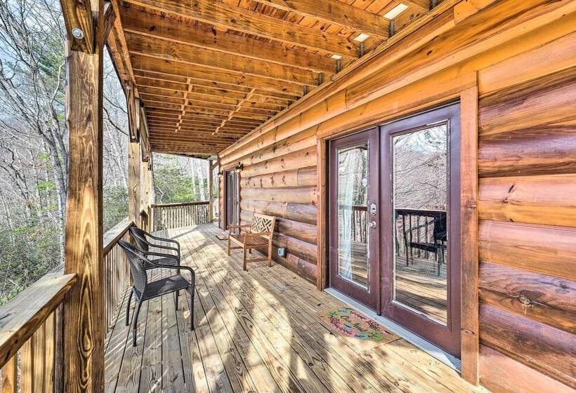 Rustic Cabin W/ Mountain Views & Private Deck!