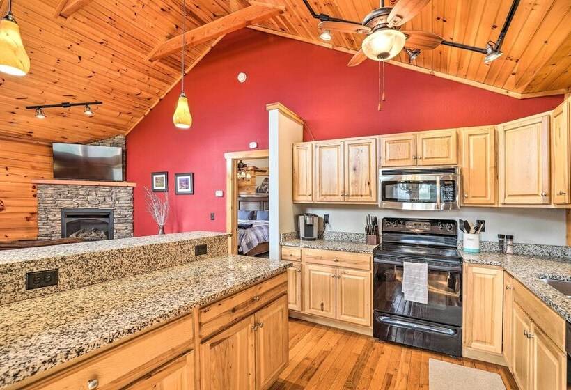 Rustic Cabin W/ Mountain Views & Private Deck!