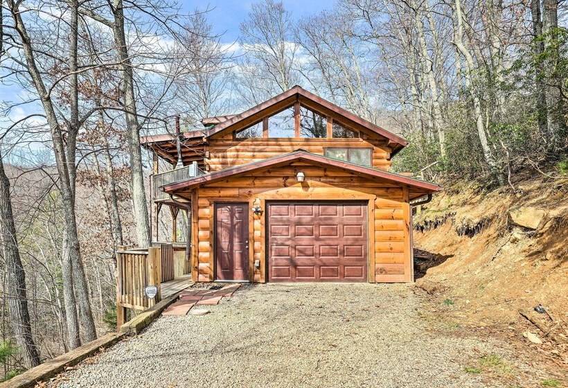 Rustic Cabin W/ Mountain Views & Private Deck!
