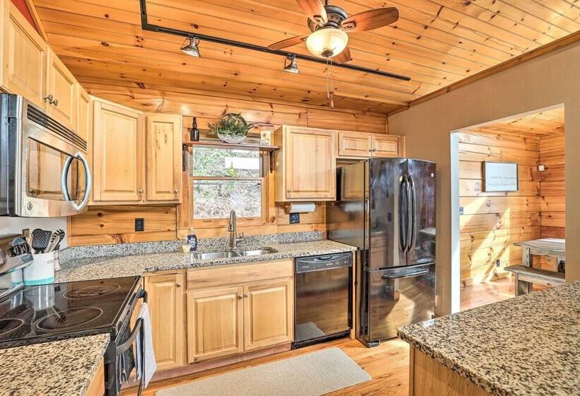 Rustic Cabin W/ Mountain Views & Private Deck!