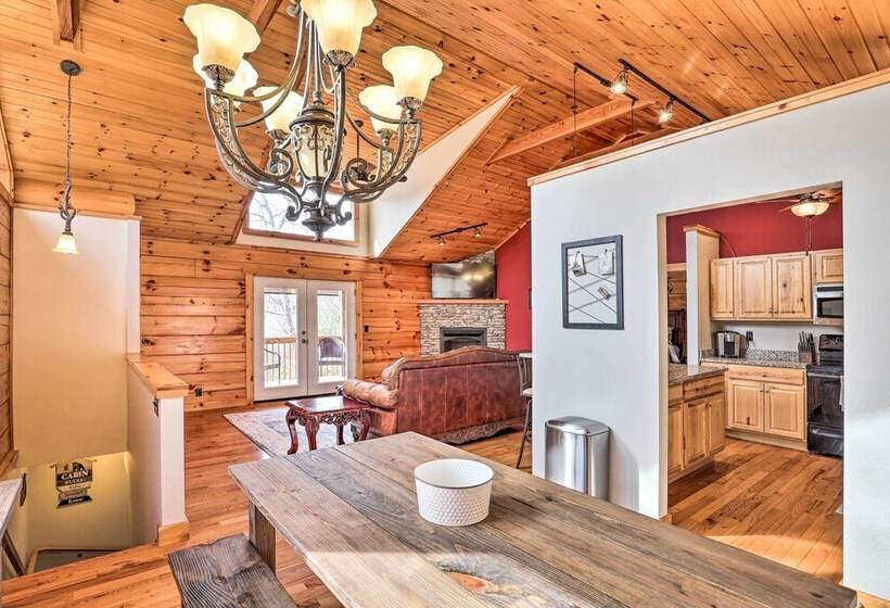 Rustic Cabin W/ Mountain Views & Private Deck!