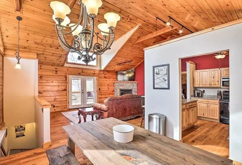Rustic Cabin W/ Mountain Views & Private Deck!