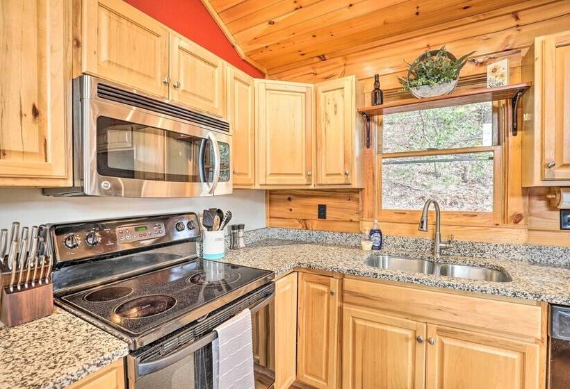 Rustic Cabin W/ Mountain Views & Private Deck!