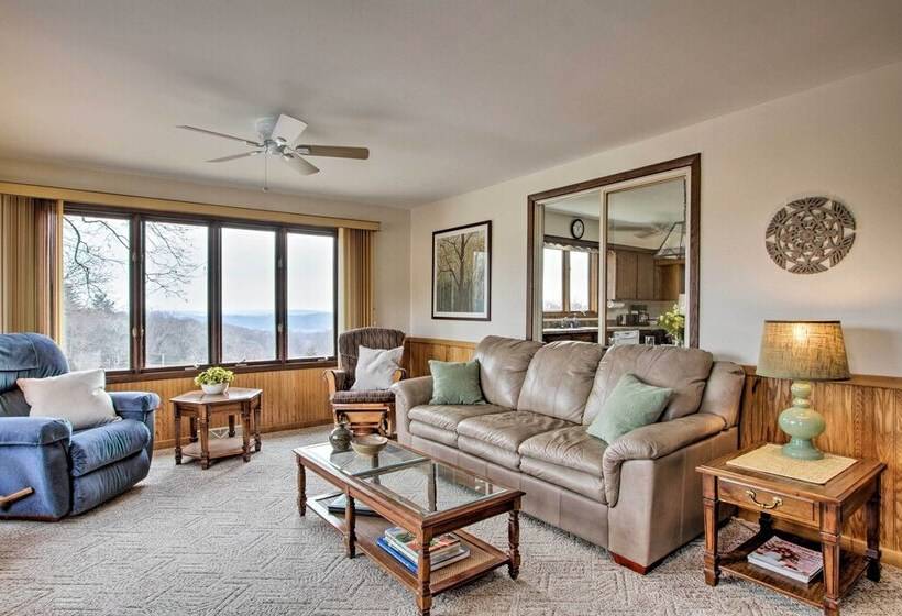 Wisconsin River Valley Farmhouse: Fire Pit & View