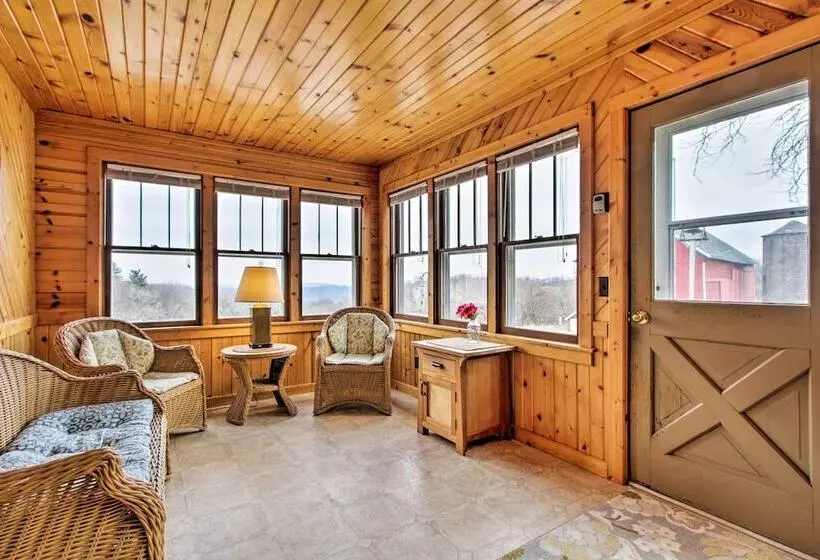 Wisconsin River Valley Farmhouse: Fire Pit & View