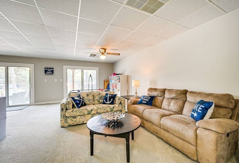 Waterfront Badin Lake Getaway: Boat Dock, Fire Pit