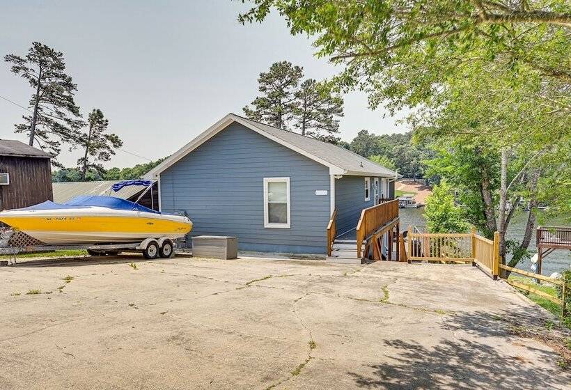 Waterfront Badin Lake Getaway: Boat Dock, Fire Pit