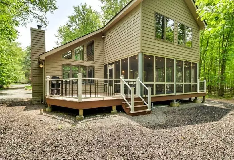 Woodsy Big Bass Lake Hideaway W/ Fire Pit + Deck!