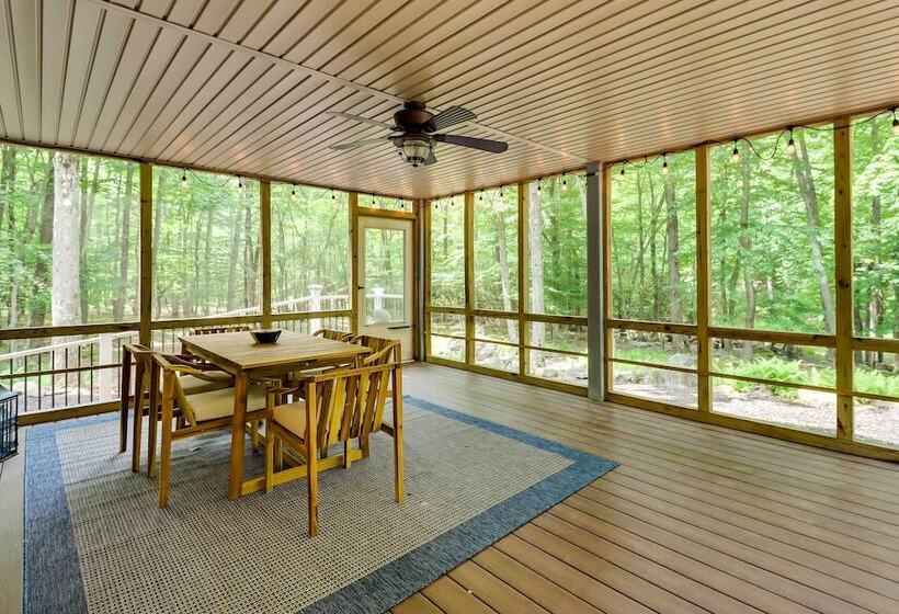 Woodsy Big Bass Lake Hideaway W/ Fire Pit + Deck!