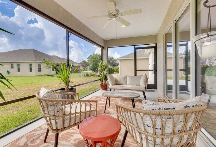Sumterville Home In The Villages: Screened Porch!