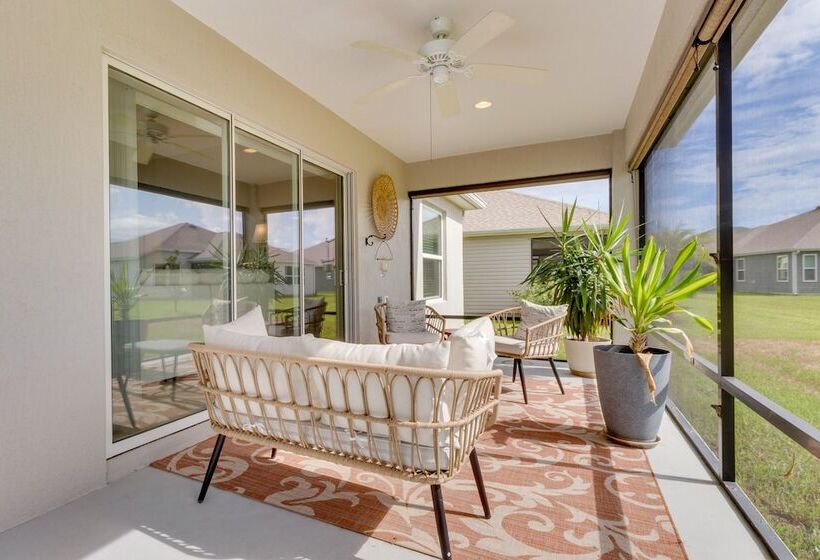 Sumterville Home In The Villages: Screened Porch!