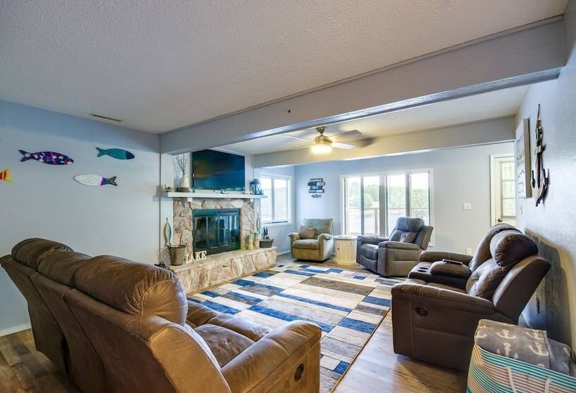 Waterfront Home W/ Views & Dock In Sunrise Beach!