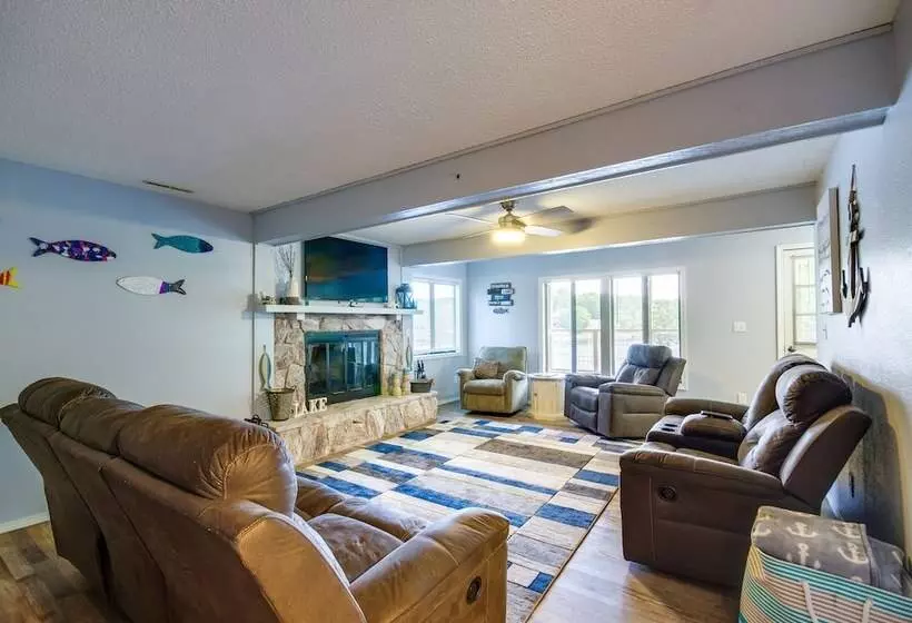 Waterfront Home W/ Views & Dock In Sunrise Beach!