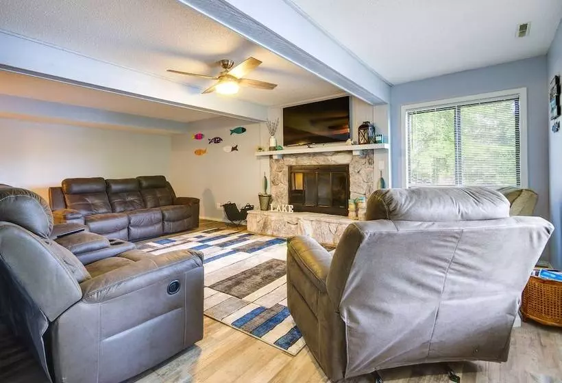 Waterfront Home W/ Views & Dock In Sunrise Beach!