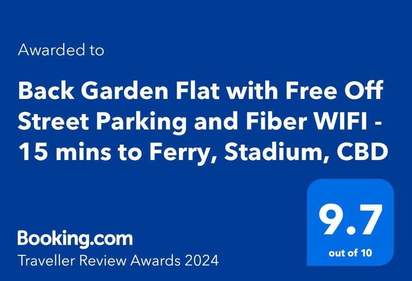 펜션 Back Garden Flat With Free On Street Parking And Fiber Wifi 15 Mins To Ferry, Stadium, Cbd