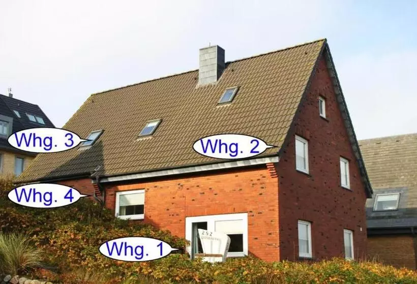 ペンション Haus Atlantis Whg 2 Duenenblick