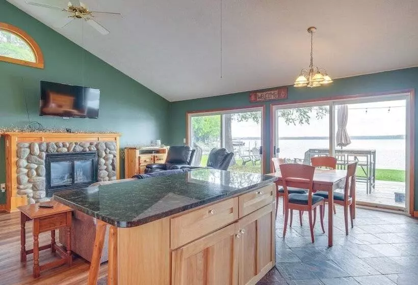 Kalkaska Retreat: Private Hot Tub, Dock, Fireplace