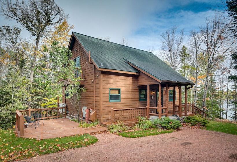 Lakefront Presque Isle Cabin W/ Private Dock