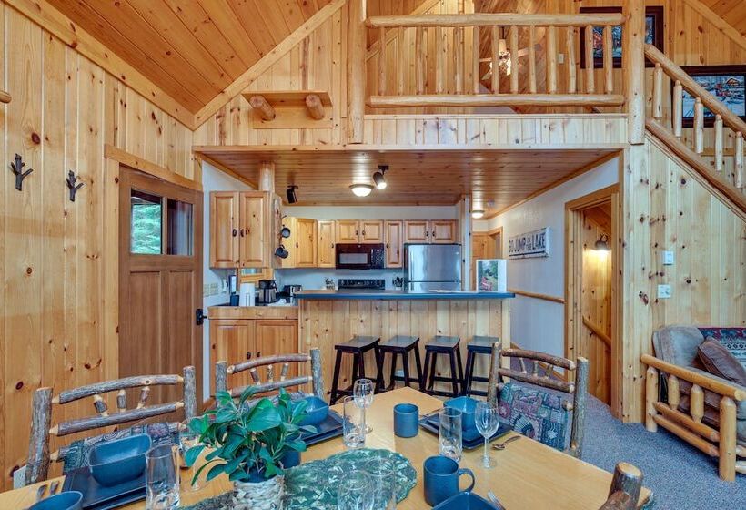 Lakefront Presque Isle Cabin W/ Private Dock