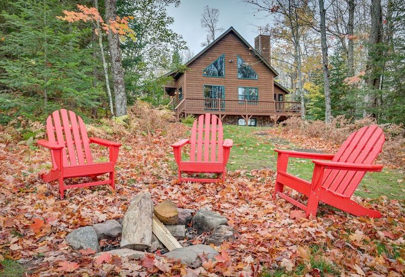 Lakefront Presque Isle Cabin W/ Private Dock